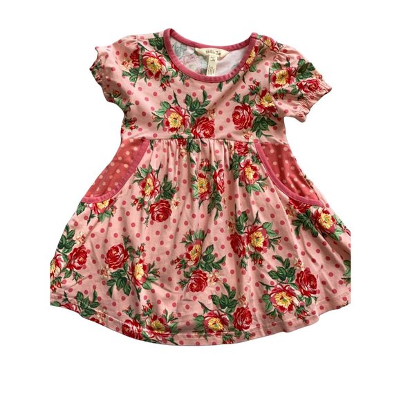 Matilda Jane Brilliant Daydream Pretty in Pink Dress 2 EUC floral Easter - Picture 1 of 3